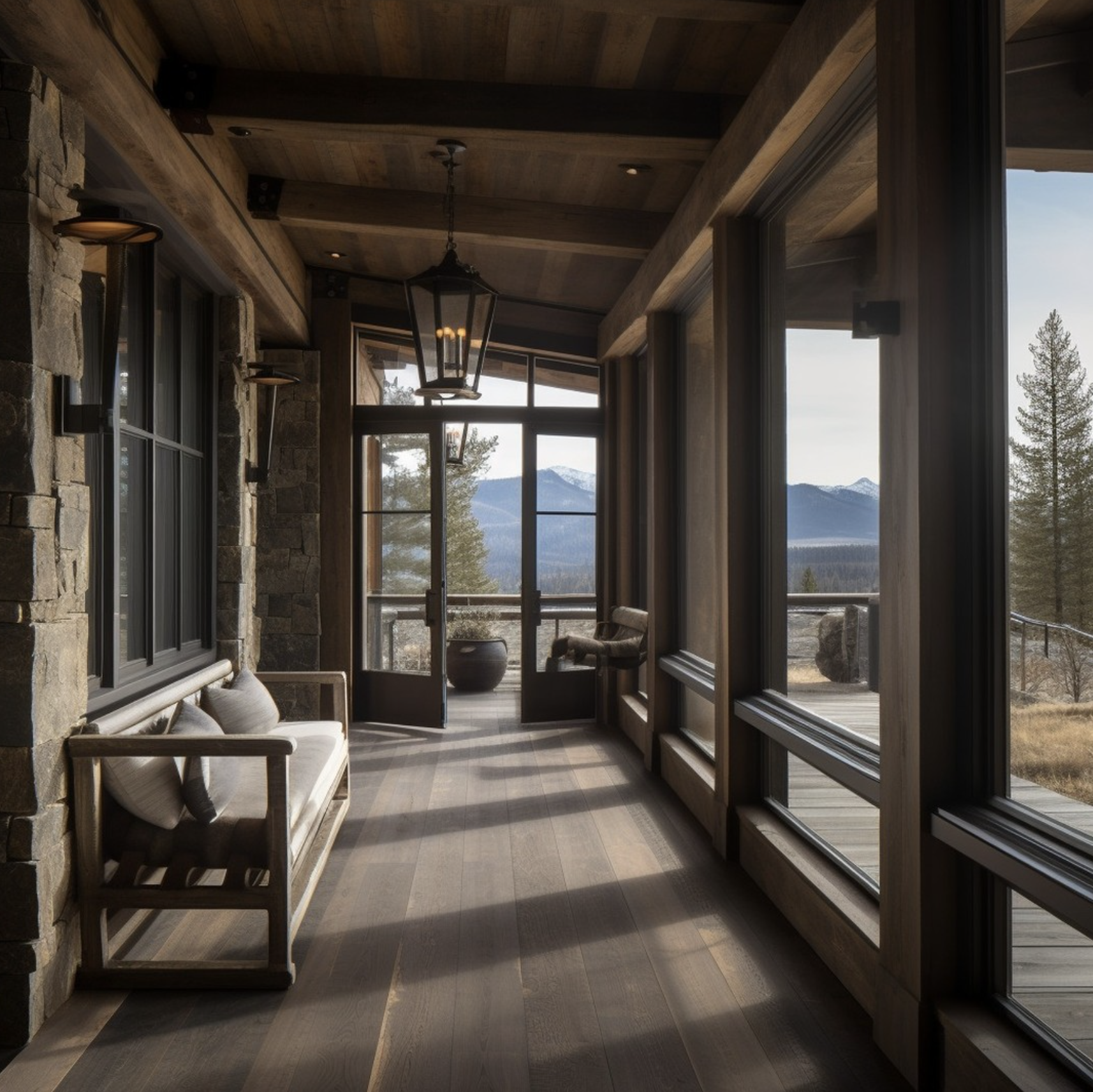 Mountain home interior
